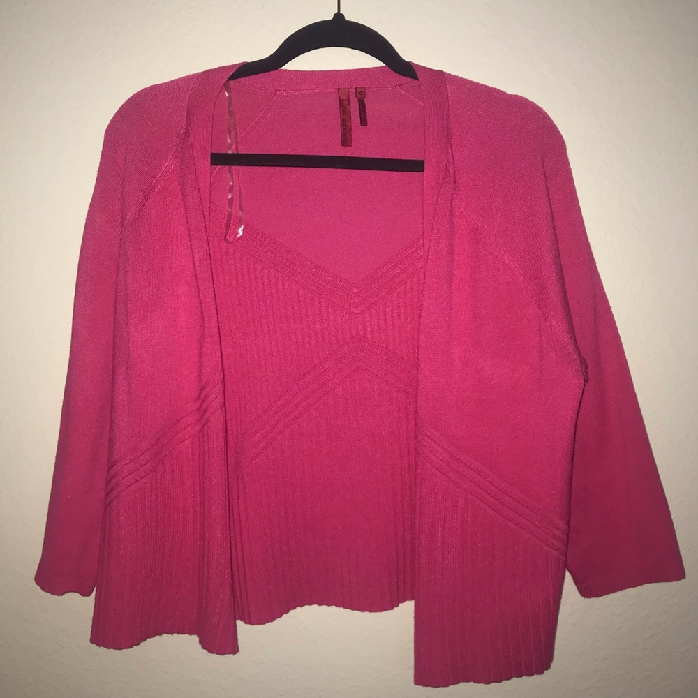 Fuchsia Color Love Scarlett Cardigan Sweater